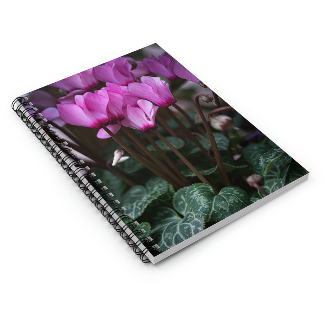 Cyclamen Reach - Spiral Ruled Line Notebook - Visiting This World