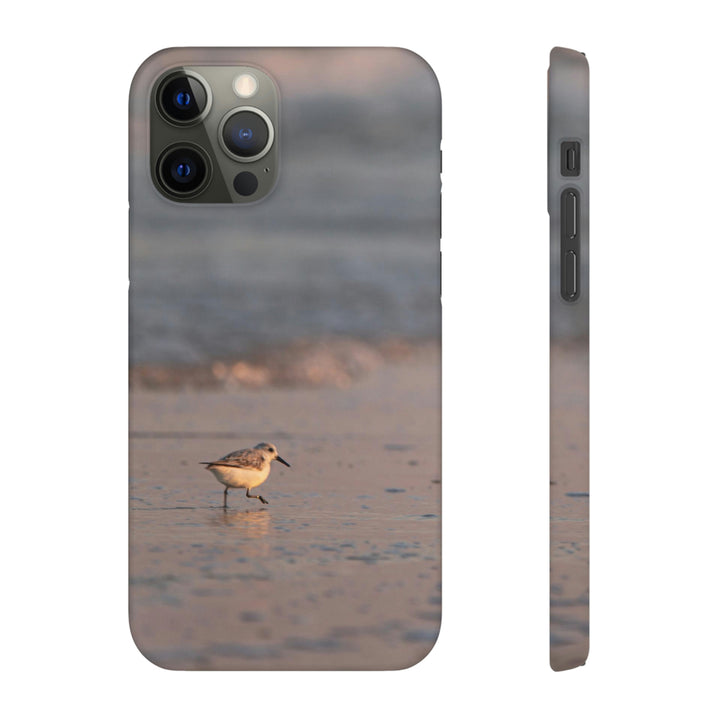 Sanderling in Soft Dusk Light - Phone Case