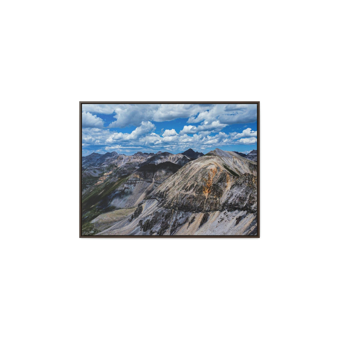 Imogene Pass From the Air - Canvas with Frame