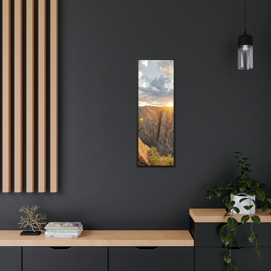 Painted Wall at Sunset Part 2 - Canvas with Frame