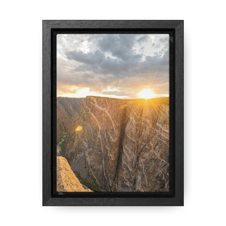 Painted Wall at Sunset Part 2 - Canvas with Frame