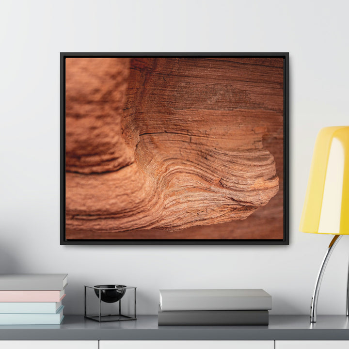 Sedimentary Rock Curves - Canvas with Frame