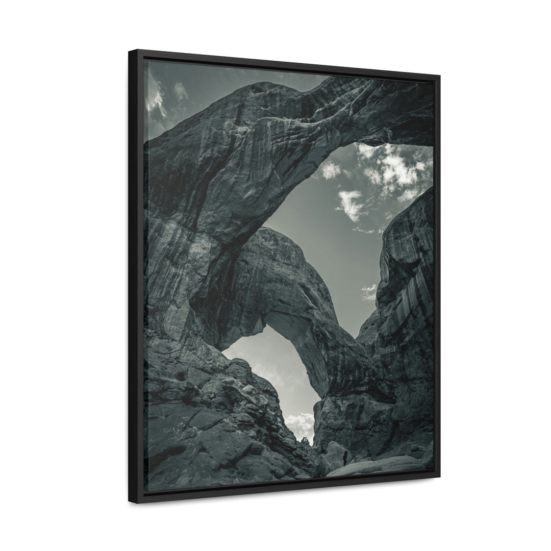 Natural Frames Part 4 in Black and White - Canvas with Frame