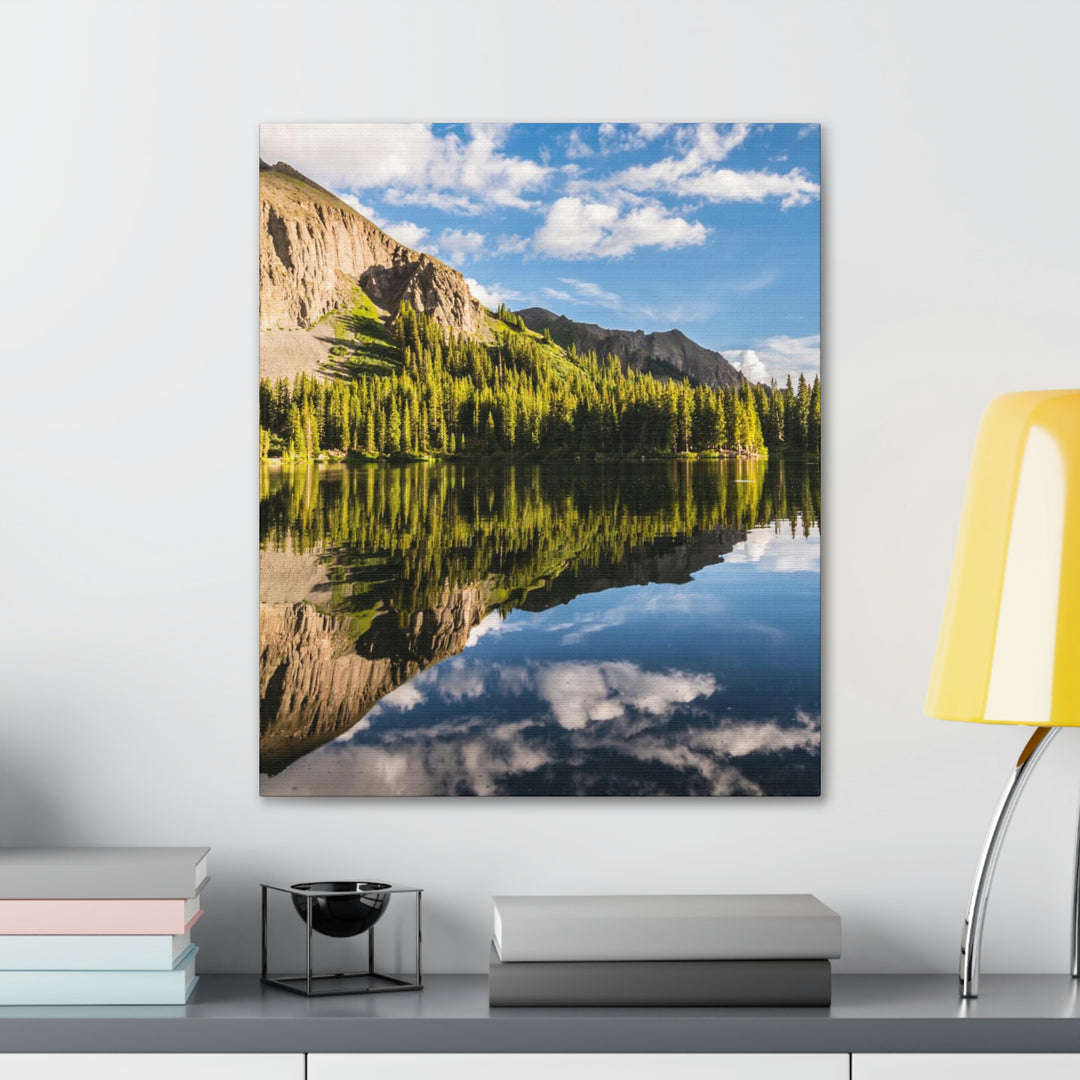 Mountain Scene Reflected - Canvas