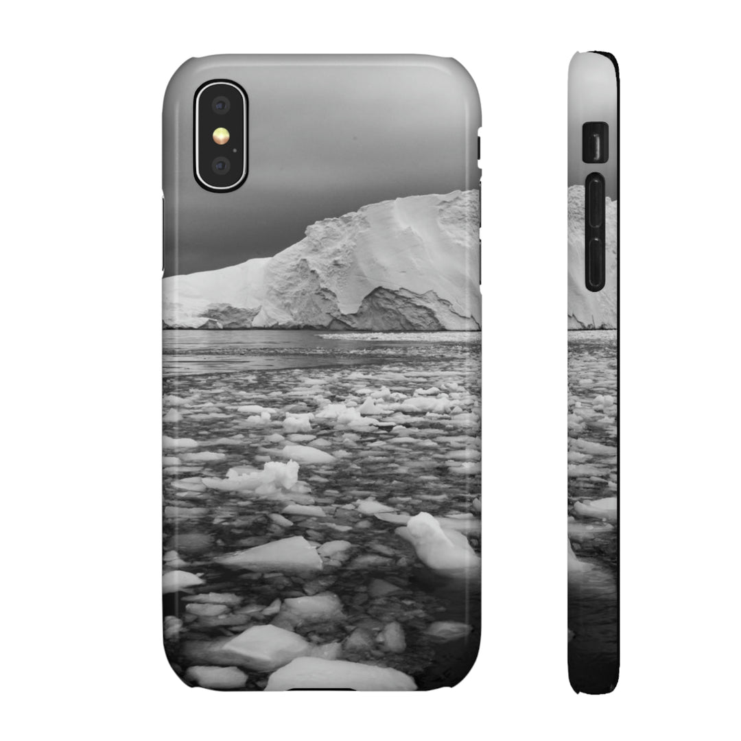 Lane of Ice In Black and White - Phone Case