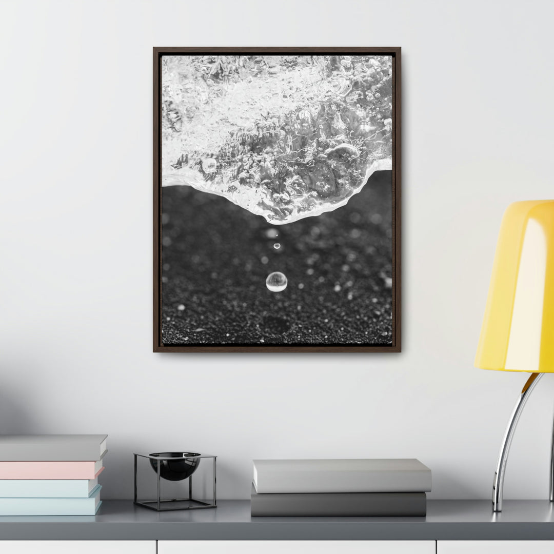 Suspended Droplet - Canvas with Frame