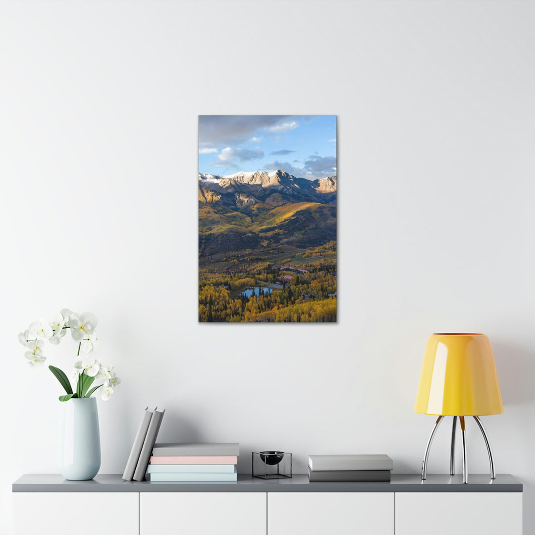 Glowing Mountainside - Canvas