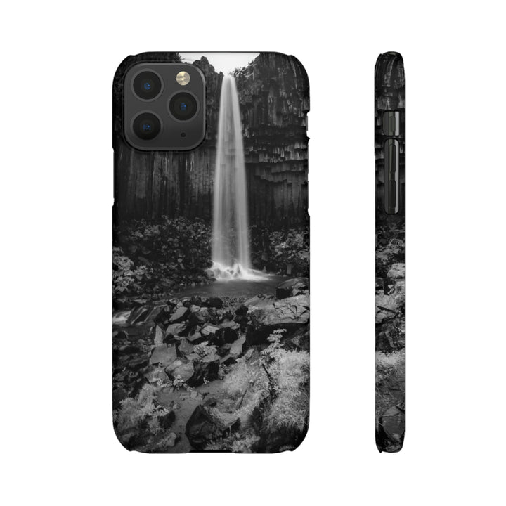 Svartifoss in Black and White - Phone Case