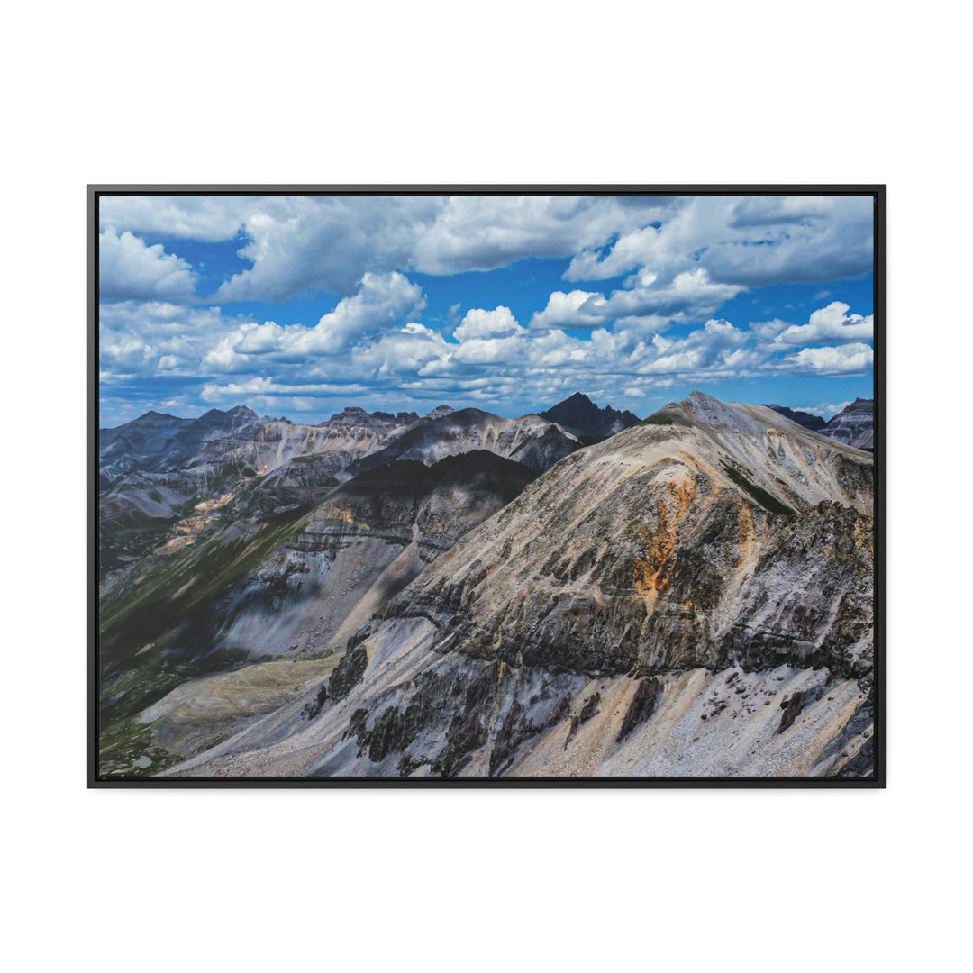 Imogene Pass From the Air - Canvas with Frame