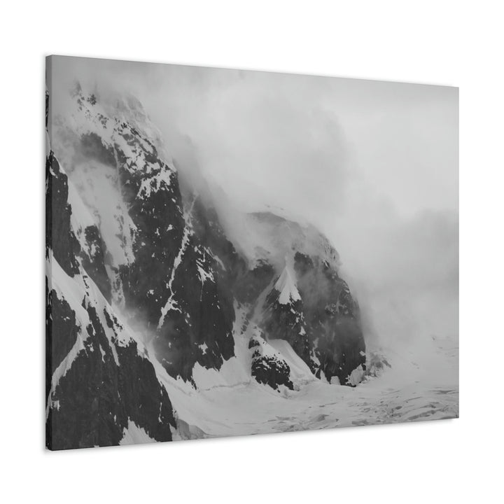 The Mist Descends in Black and White - Canvas