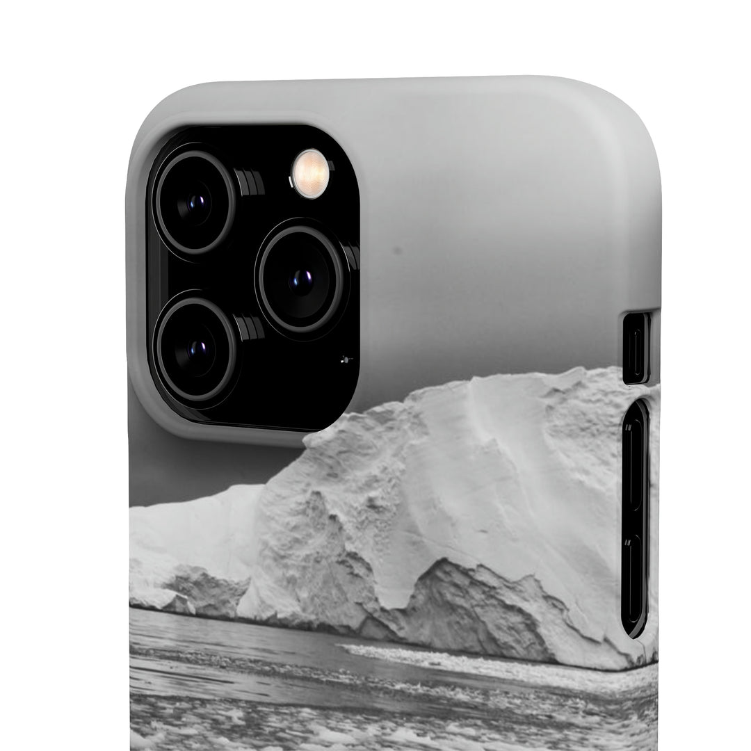 Lane of Ice In Black and White - Phone Case