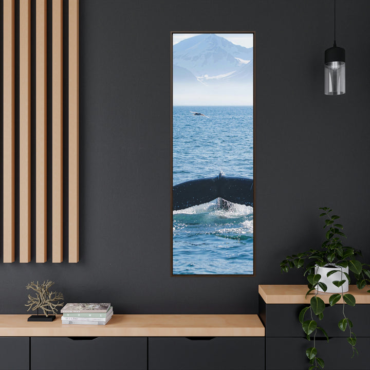 A Whale and A Mountain - Canvas with Frame