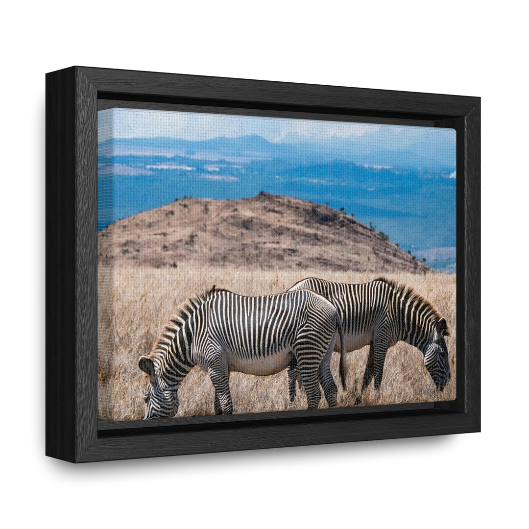 Zebra-Striped Expanse - Canvas With Frame