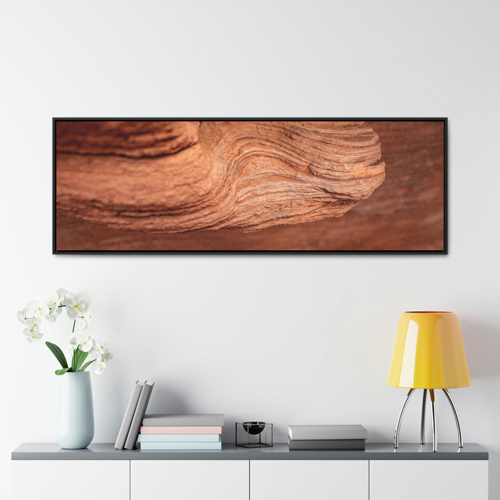 Sedimentary Rock Curves - Canvas with Frame