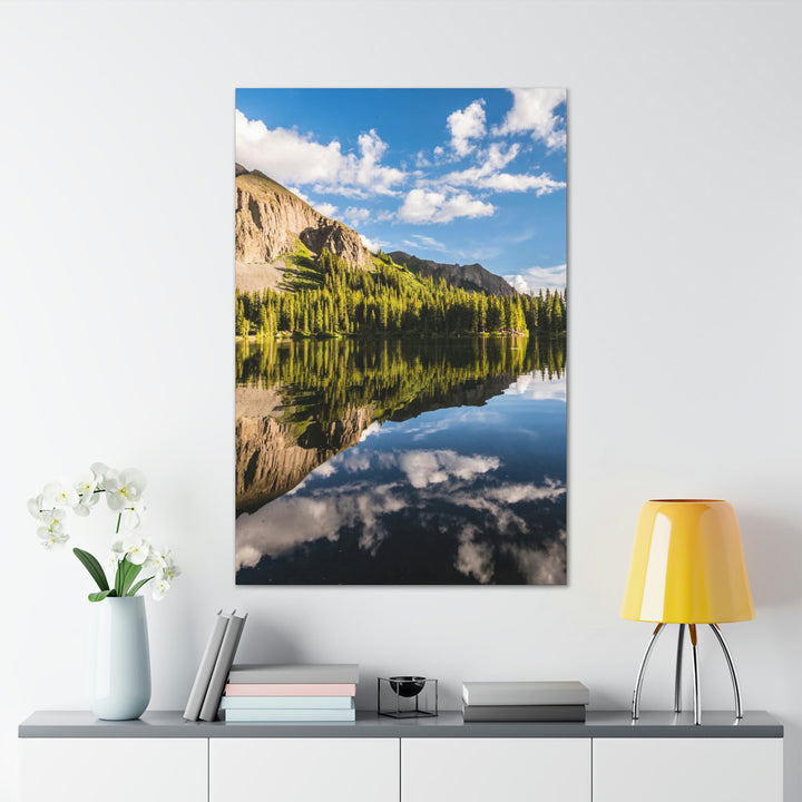 Mountain Scene Reflected - Canvas