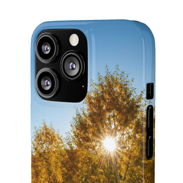 Sun Through the Aspens - Phone Case