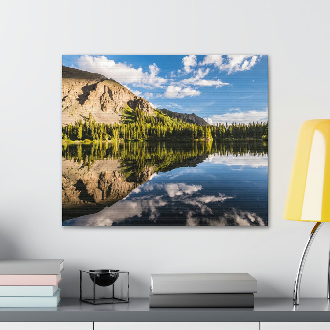 Mountain Scene Reflected - Canvas