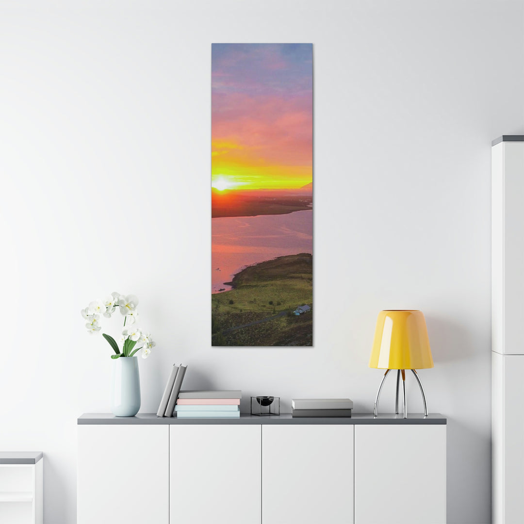 Sunset Over the Fjord Part 1 - Canvas