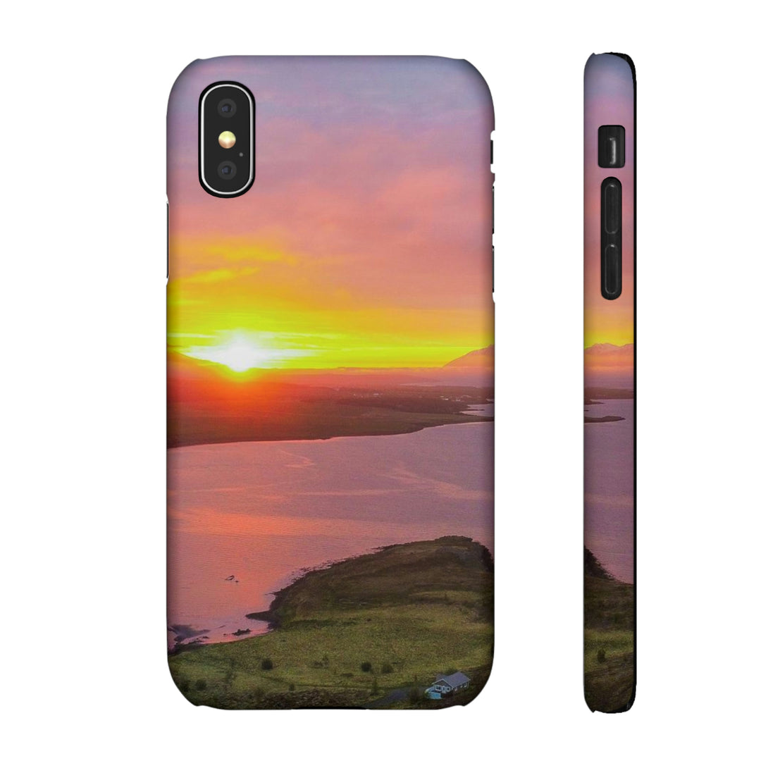 Sunset Over the Fjord Part 1 - Phone Case