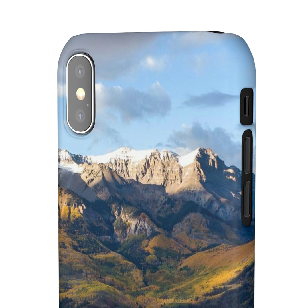 Glowing Mountainside - Phone Case