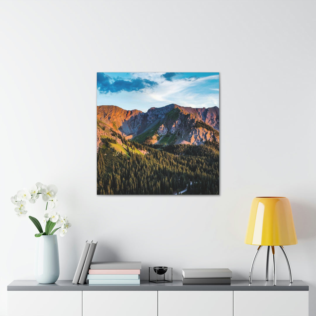 Fading Mountain Light - Canvas