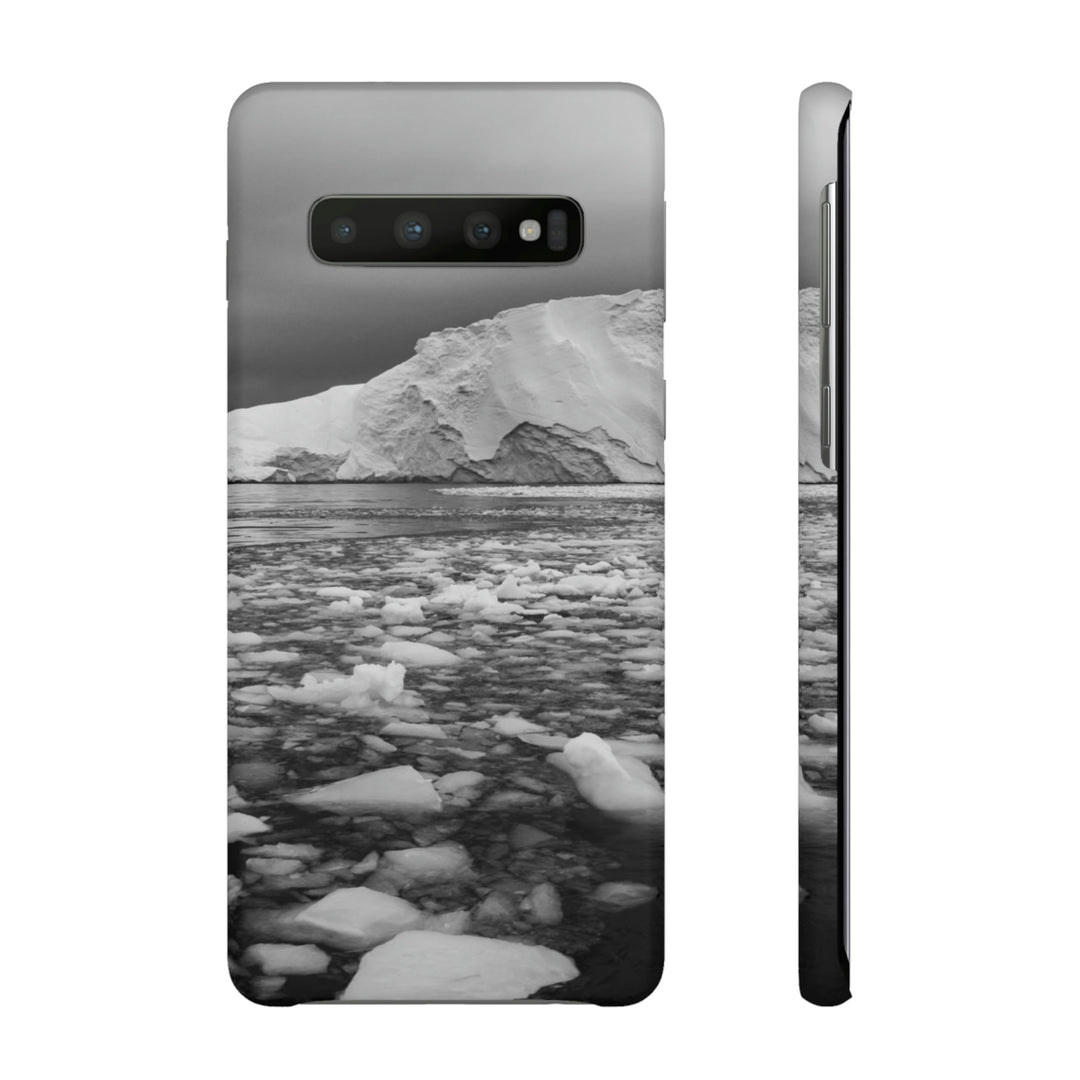 Lane of Ice In Black and White - Phone Case