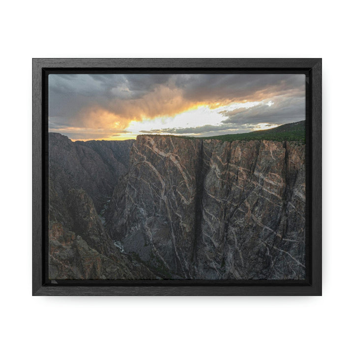 Painted Wall at Sunset Part 1 - Canvas with Frame