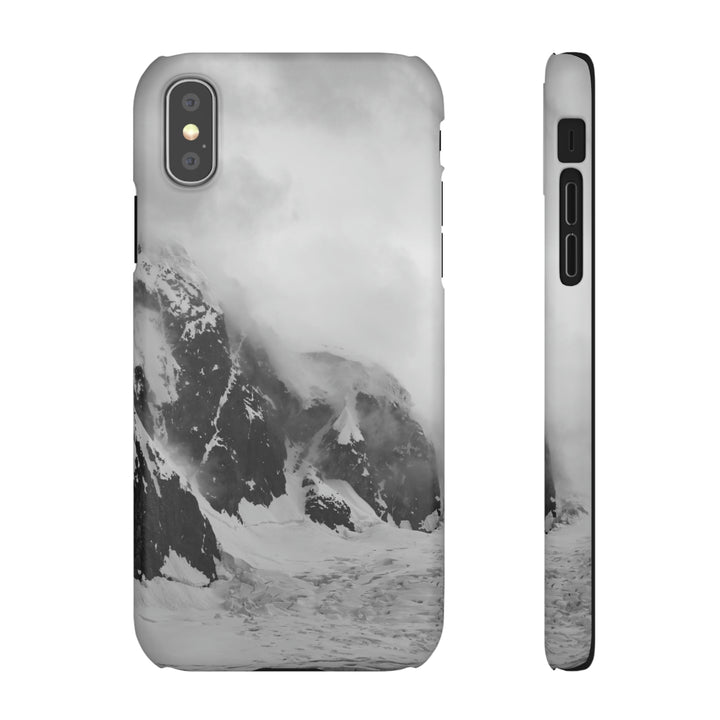 The Mist Descends in Black and White - Phone Case