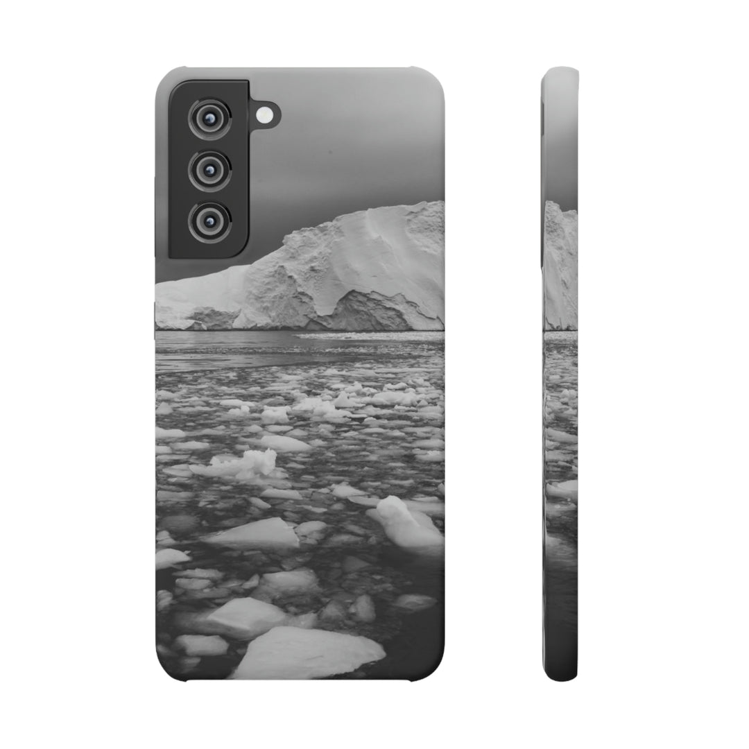 Lane of Ice In Black and White - Phone Case