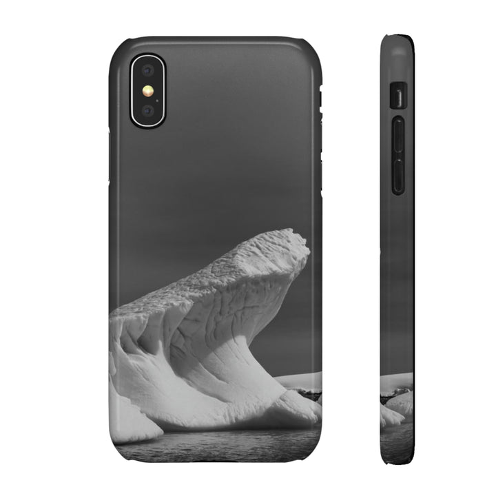 The Angles of an Iceberg in Black and White - Phone Case