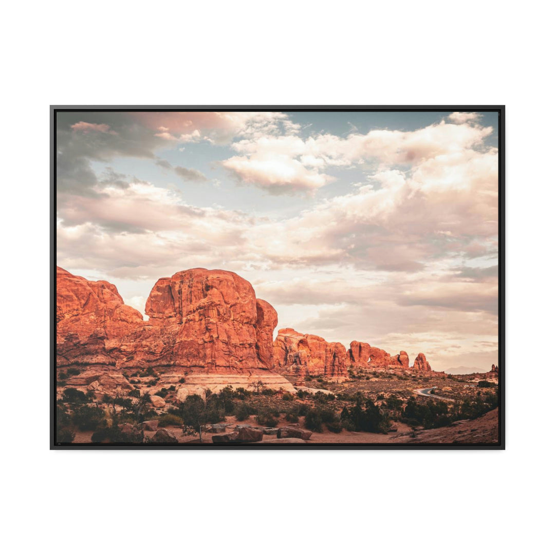 A Desert Sunset - Canvas with Frame