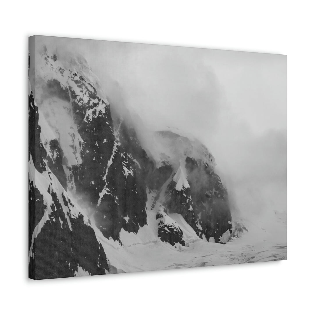 The Mist Descends in Black and White - Canvas