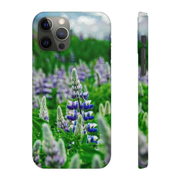 Glowing Lupin with Mountains - Phone Case