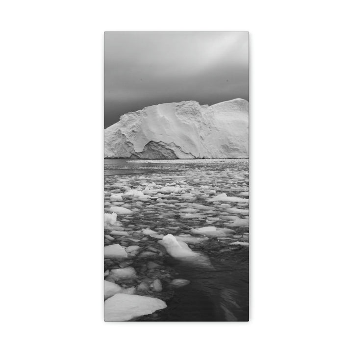 Lane of Ice In Black and White - Canvas