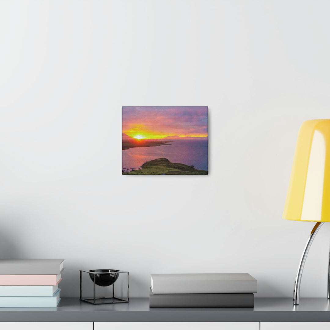 Sunset Over the Fjord Part 1 - Canvas