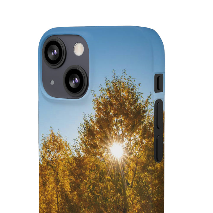 Sun Through the Aspens - Phone Case