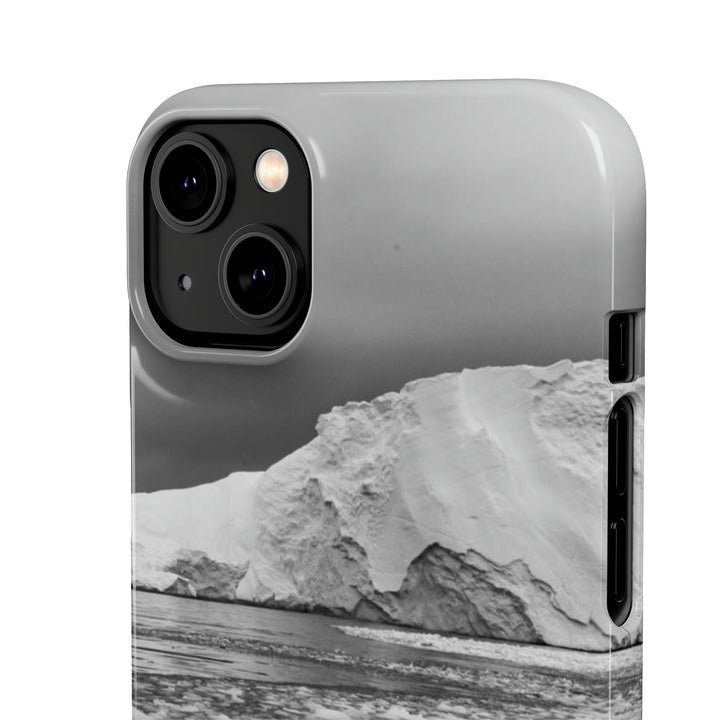 Lane of Ice In Black and White - Phone Case