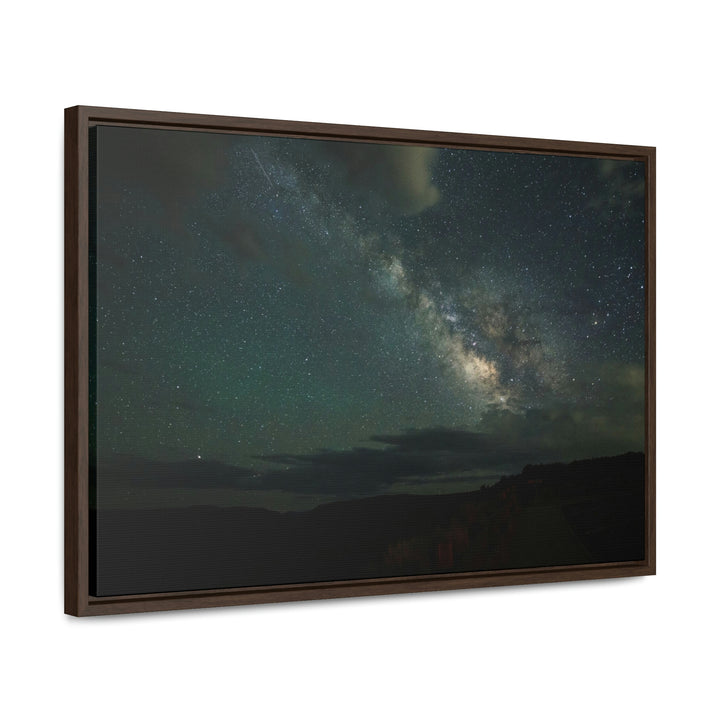 Milky Way Through the Clouds Part 2 - Canvas with Frame