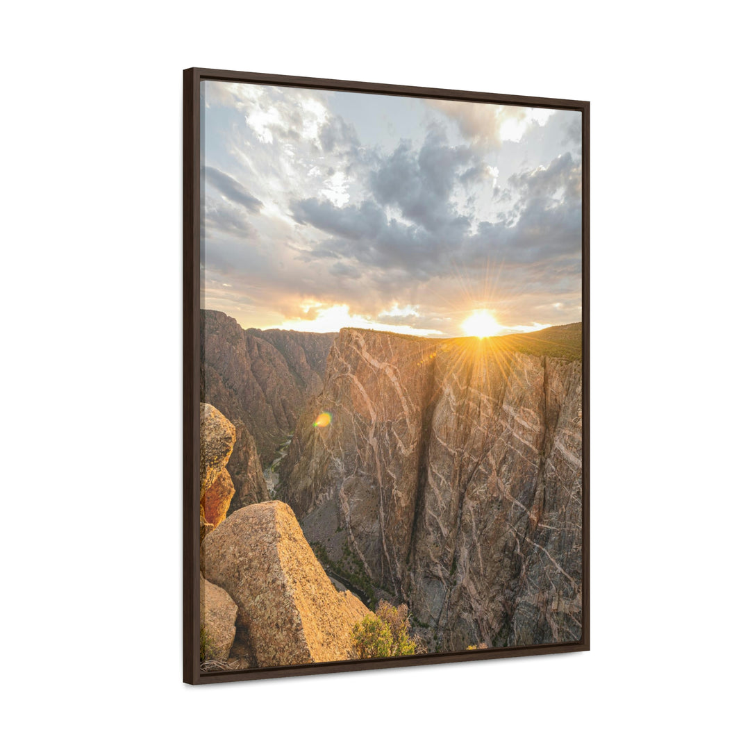 Painted Wall at Sunset Part 2 - Canvas with Frame