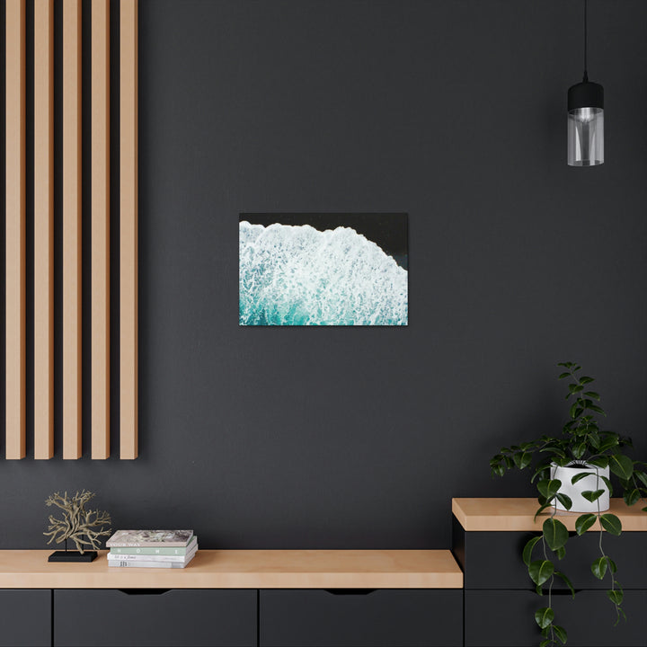 A Wave on Volcanic Sand - Canvas