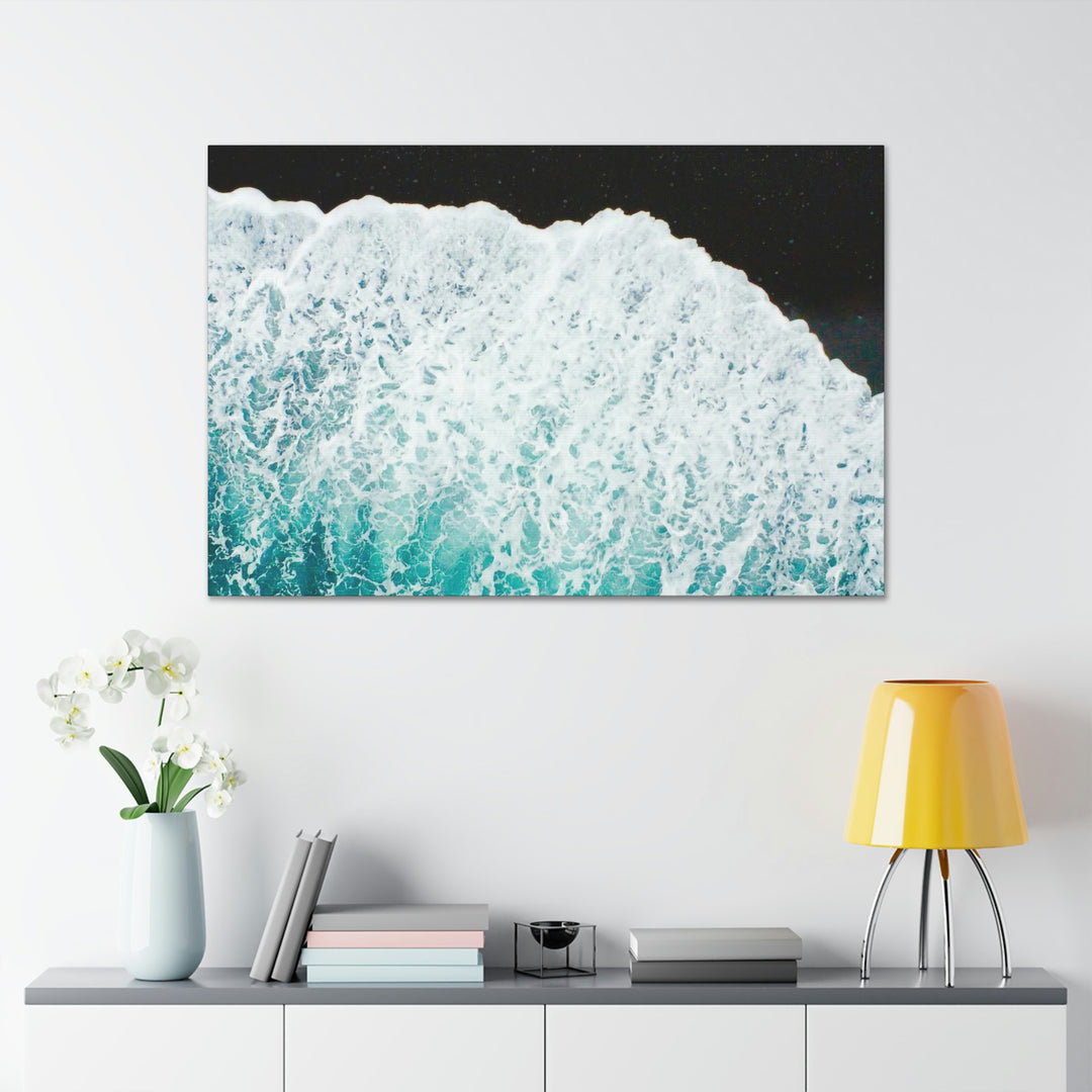 A Wave on Volcanic Sand - Canvas