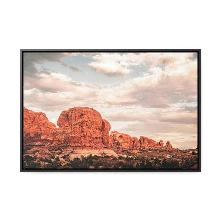 A Desert Sunset - Canvas with Frame