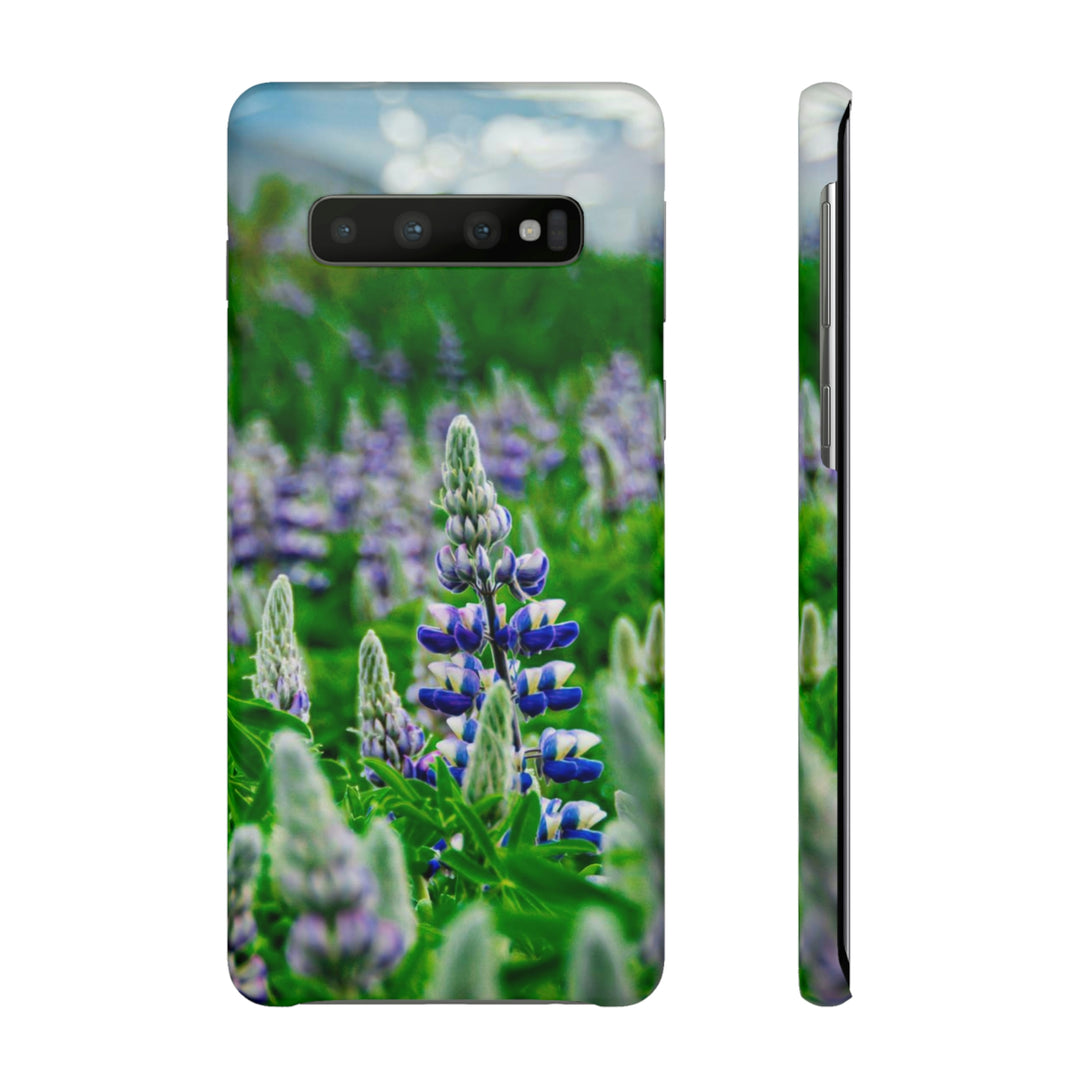 Glowing Lupin with Mountains - Phone Case