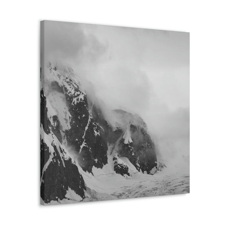 The Mist Descends in Black and White - Canvas