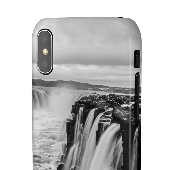 Selfoss in Black and White - Phone Case