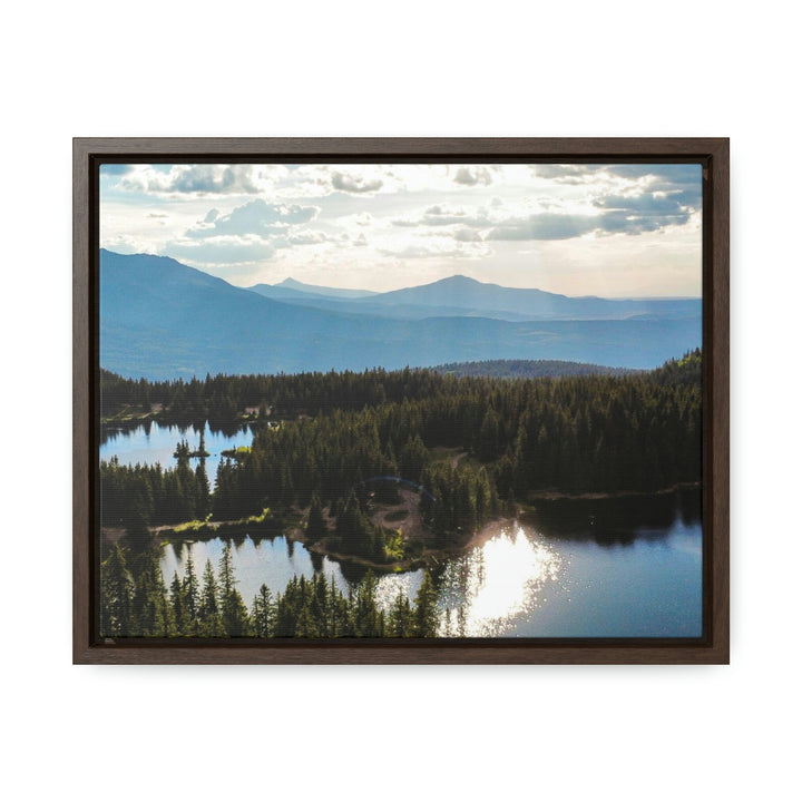 Cool Mountain Lakes - Canvas with Frame