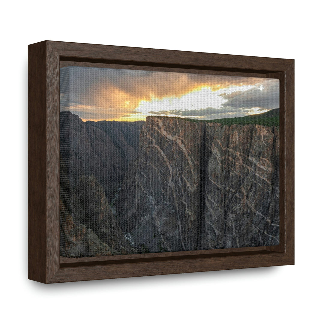 Painted Wall at Sunset Part 1 - Canvas with Frame