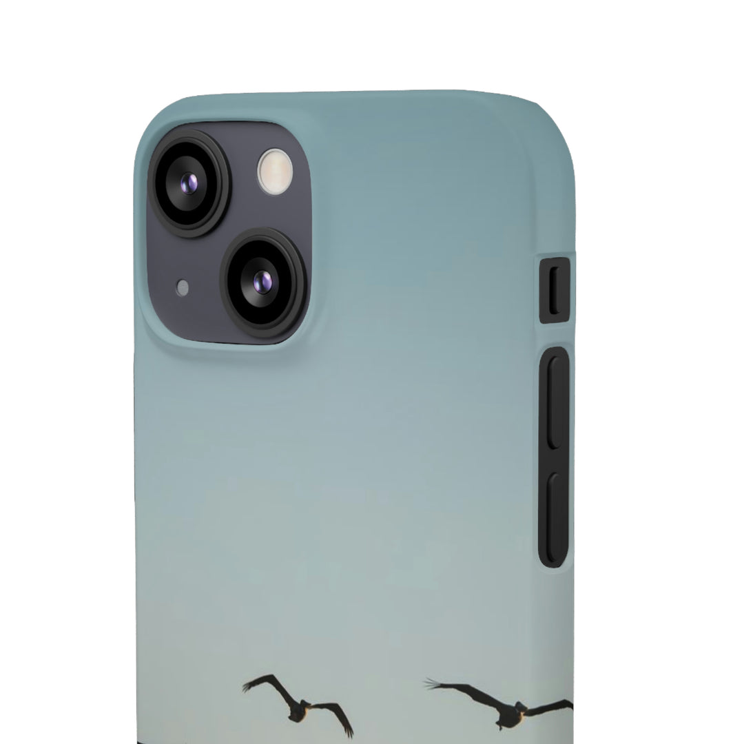 Brown Pelicans in Flight - Phone Case