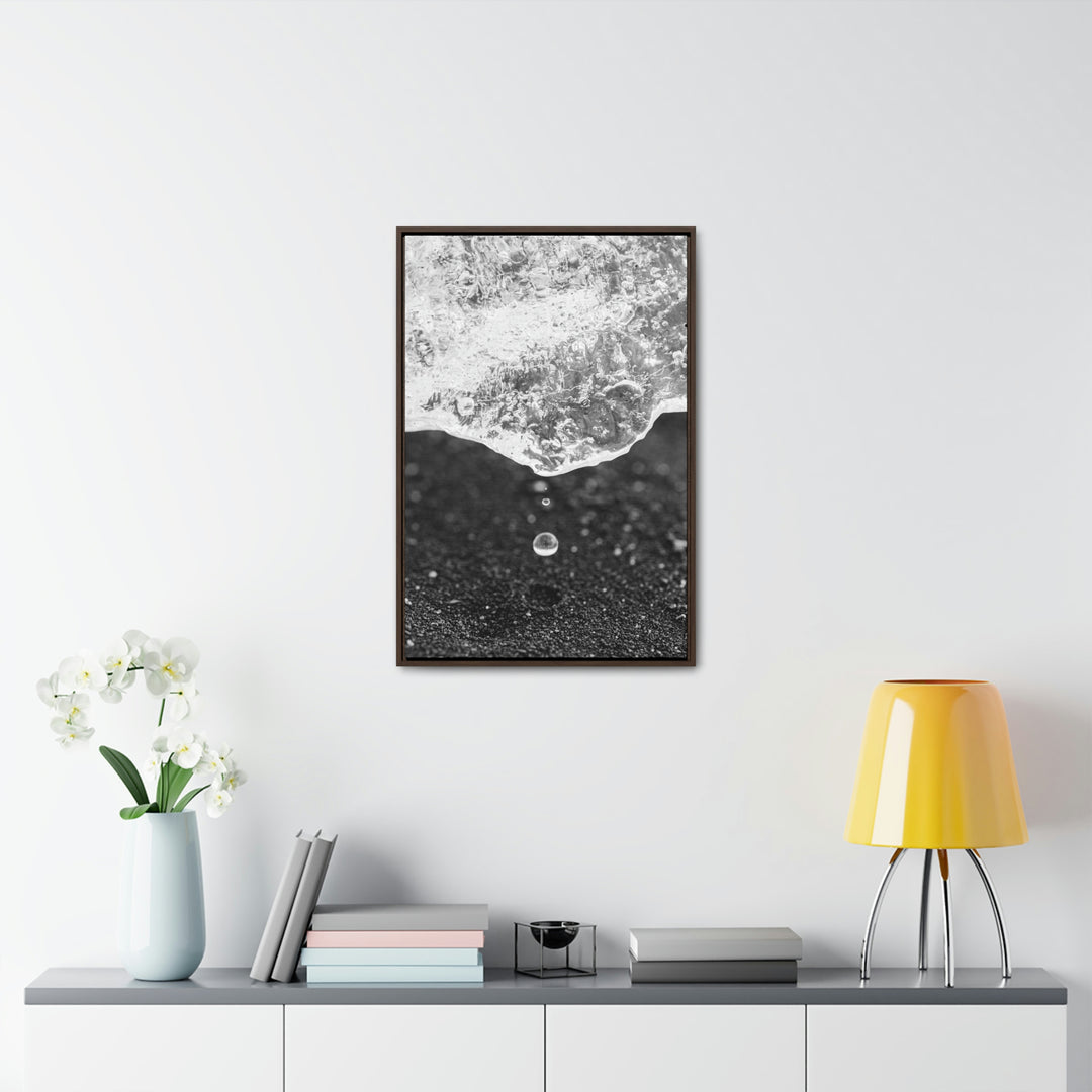 Suspended Droplet - Canvas with Frame