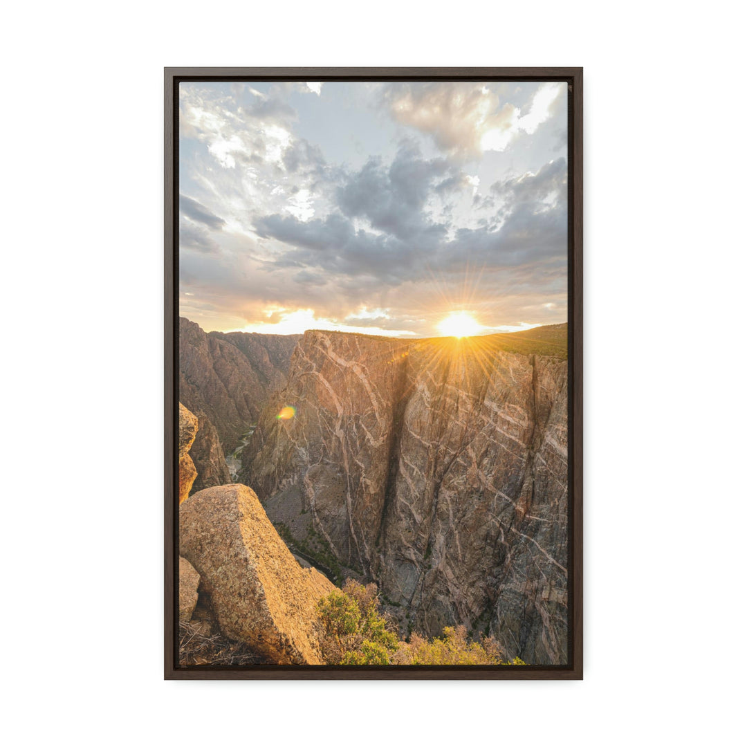 Painted Wall at Sunset Part 2 - Canvas with Frame